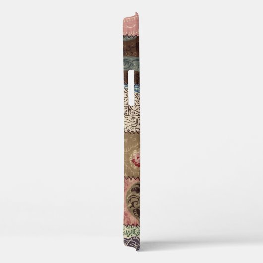 Land Patchwork Steppdecke, 3D Textur. Case-Mate iPhone Hülle (Rückseite / Rechts)