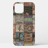 Land Patchwork Steppdecke, 3D Textur. Case-Mate iPhone Hülle (Rückseite)