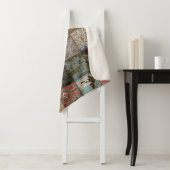 Land Patchwork Steppdecke, 3D Textur. Sherpadecke (Beispiel)