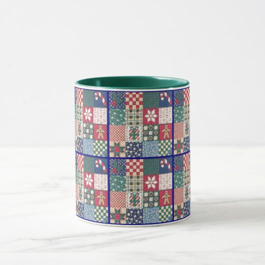 Land-Patchwork-Steppdecken-Tassen-Schale Tasse (Zentrum)