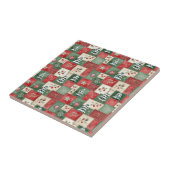 Land-Patchwork-Weihnachtsmuster Fliese (Seite)