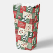 Land-Patchwork-Weihnachtsmuster Geschenkschachtel (Rückseite)