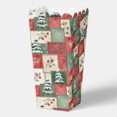 Land-Patchwork-Weihnachtsmuster Geschenkschachtel (Vorderseite)