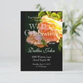 Land Peach-Rose Einladung (Stehend Vorderseite)