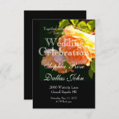 Land Peach-Rose Einladung (Vorne/Hinten)