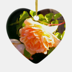 Land Peach-Rose Keramikornament