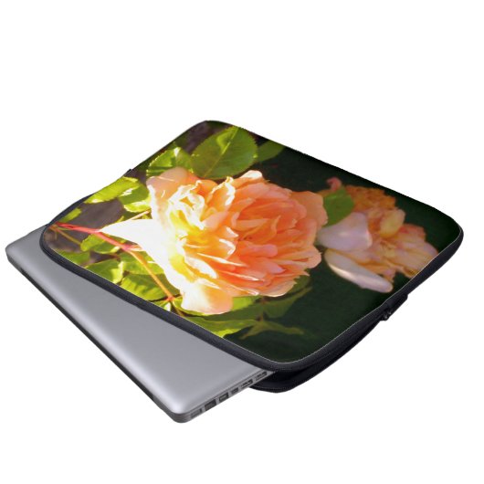 Land Peach-Rose Laptopschutzhülle (Vorne Knopf)