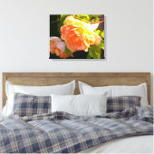 Land Peach-Rose Leinwanddruck (Insitu (Schlafzimmer))