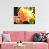Land Peach-Rose Leinwanddruck (Insitu (Wohnzimmer))