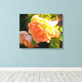 Land Peach-Rose Leinwanddruck (Insitu (Holzboden))