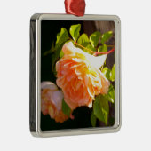 Land Peach-Rose Ornament Aus Metall (Rechts)