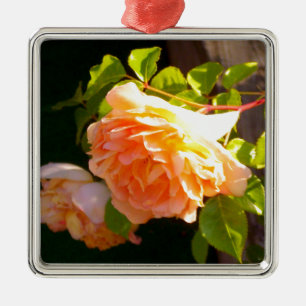 Land Peach-Rose Ornament Aus Metall