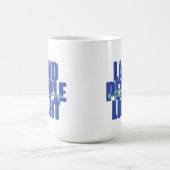 Land People Light | St. Lucia Blauer und grüner Te Kaffeetasse (Mittel)