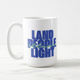 Land People Light | St. Lucia Blauer und grüner Te Kaffeetasse
