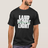 Land People Light St. Lucia White Green Typografy T-Shirt (Vorderseite)