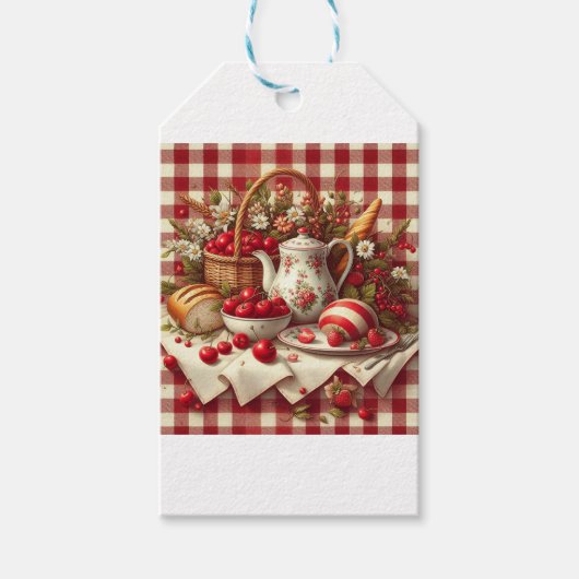 Land-Picknick-Geschenkanhänger Geschenkanhänger (Vorderseite)