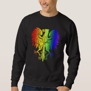 Land Polen Gay Pride Adler Polnischer Gay Pride Sweatshirt