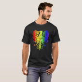 Land Polen Gay Pride Adler Polnischer Gay Pride T-Shirt (Vorne ganz)