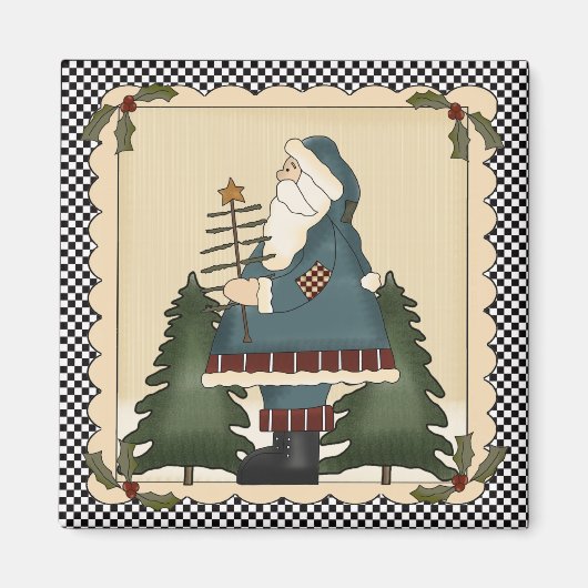 Land Prim Santa Claus Magnet (Vorne)