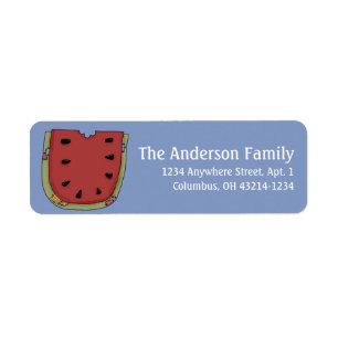 Land Prim Watermelon Rücksendeadressen-Aufkleber