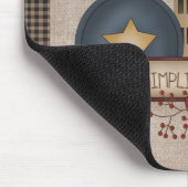 Land primitiv - Vereinfachung - Gelbe Salzbox Mousepad (Ecke)