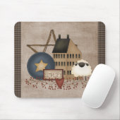 Land primitiv - Vereinfachung - Gelbe Salzbox Mousepad (Mit Mouse)