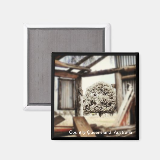 Land Queensland Australien Magnet (Vorderseite/Rückseite)