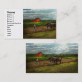 Land - Ringos, NJ - Vorbereitung für Kulturen Visitenkarte (Vorne/Hinten)