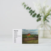 Land - Ringos, NJ - Vorbereitung für Kulturen Visitenkarte (Stehend Vorderseite)