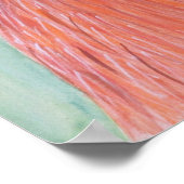 Land Rooster Watercolor Poster (Ecke)