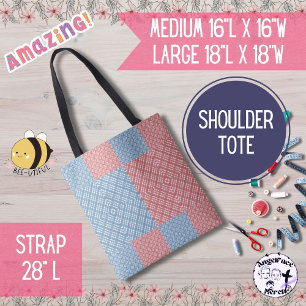 Land rosa und blau tasche