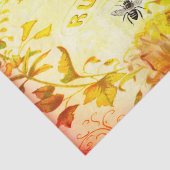 Land Rose und Bienen Seidenpapier (Detail)