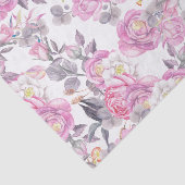 Land-Rosen-Blumen des Pastellrosas graue elegante Seidenpapier (Ausschnitt)