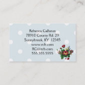 Land-Rosen-Punkte und Gingham Allzweck Visitenkarte (Rückseite)