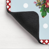 Land-Rosen-Punkte und Gingham Mousepad (Ecke)