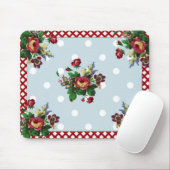 Land-Rosen-Punkte und Gingham Mousepad (Mit Mouse)