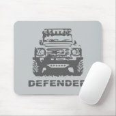 Land Rover Defender Klassischer Vintager Wanderher Mousepad (Mit Mouse)