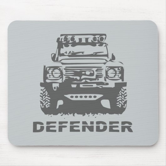 Land Rover Defender Klassischer Vintager Wanderher Mousepad (Vorne)