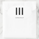 Land Rover III Oval Ovaler Aufkleber (Tasche)