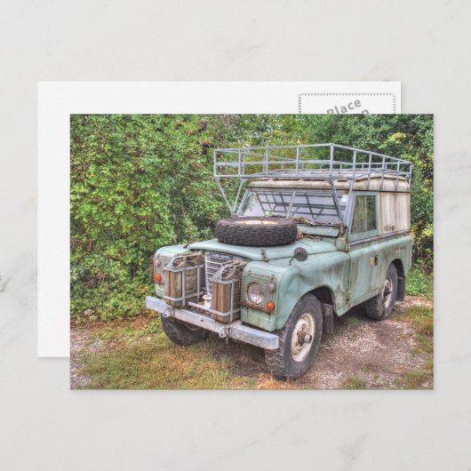 Land Rover Reihe III 109 Postkarte (Vorne/Hinten)