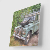 Land Rover Reihe III 109 Quadratische Wanduhr (Winkel)