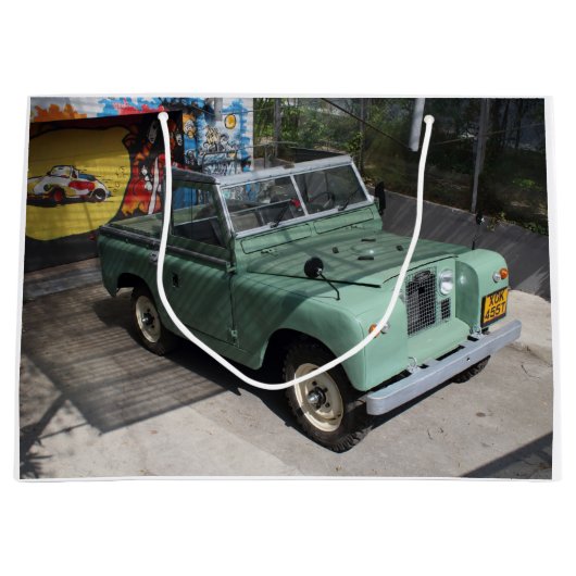 Land Rover Serie II SWB Große Geschenktüte (Vorderseite)