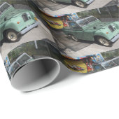 Land Rover Series II SWB Geschenkpapier (Rolleneckpunkt)