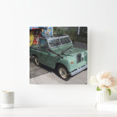 Land Rover Series II SWB Quadratische Wanduhr (Zuhause)