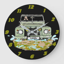 Land Rover Series Wall Clock Große Wanduhr