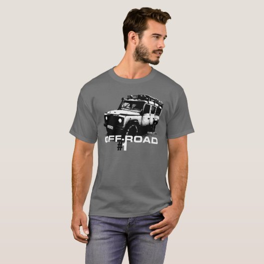 Land Rover-Verteidigerillustration T-Shirt (Vorne ganz)