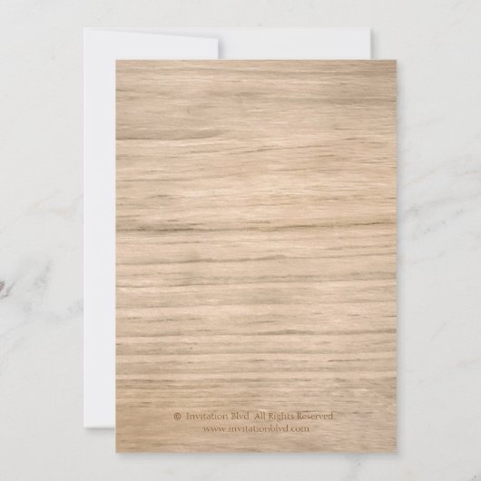 Land Rustic Mason Jar Hydrangea Save the Date (Rückseite)