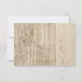 Land Rustic Mason Jar Hydrangea UAWG RSVP Karte (Rückseite)