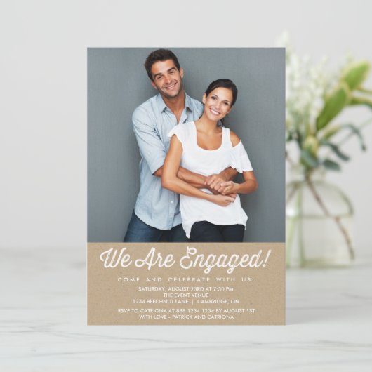 LAND RUSTIK | EINLADUNG DER FOTO-EINGABEPARTEI (Stehend Vorderseite)