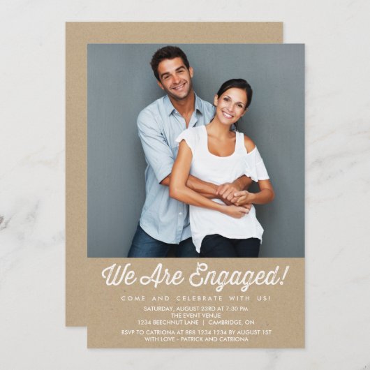 LAND RUSTIK | EINLADUNG DER FOTO-EINGABEPARTEI (Vorne/Hinten)